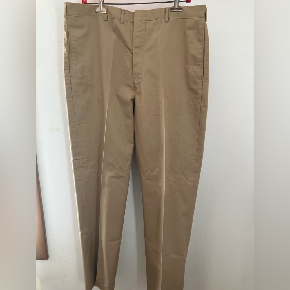 Vintage Creighton US Navy dress pants in khaki MEASUREMENTS IN DESCRIPTION